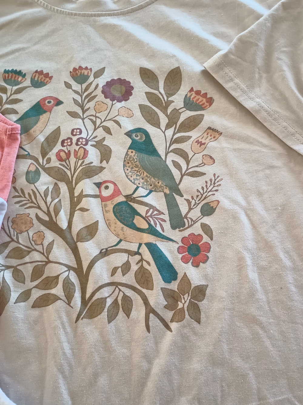 Nature Print T-Shirt And Two Tank Tops, Size Large.